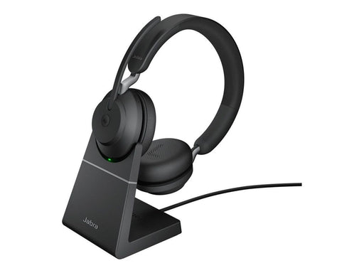 Jabra Evolve2 65 Link380a MS Stereo Stand Black