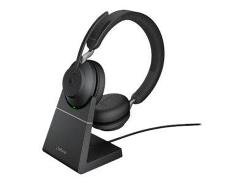 Jabra Evolve2 65 Link380c MS Stereo Stand Black