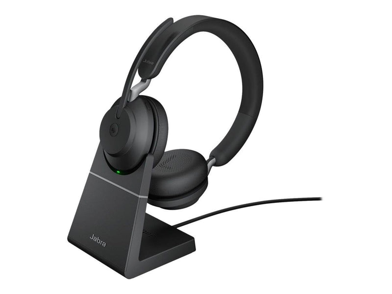 Jabra Evolve2 65 Link380c MS Stereo Stand Black