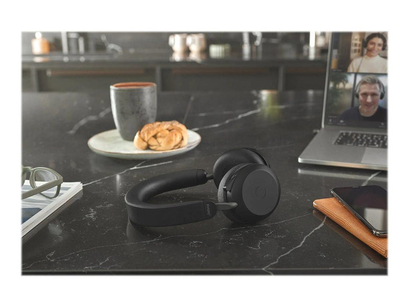 Jabra Evolve2 75 Link380c MS Stereo Stand Black