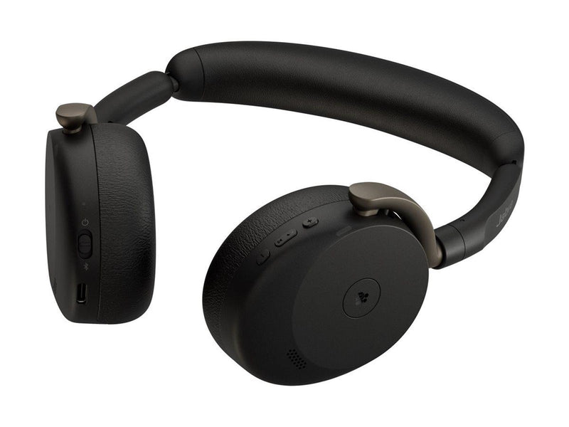 Jabra Evolve3 65 Flex MS - USB-A with Dongle - Black (Incl. Wireless Charging Pad)