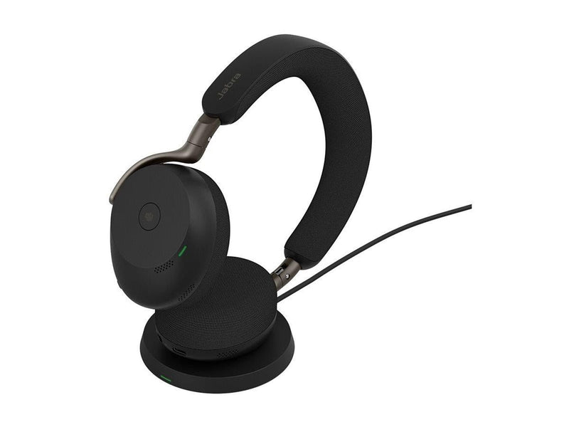 Jabra Evolve3 75 MS Link390c - Black (Incl. Wireless Charging Pad)