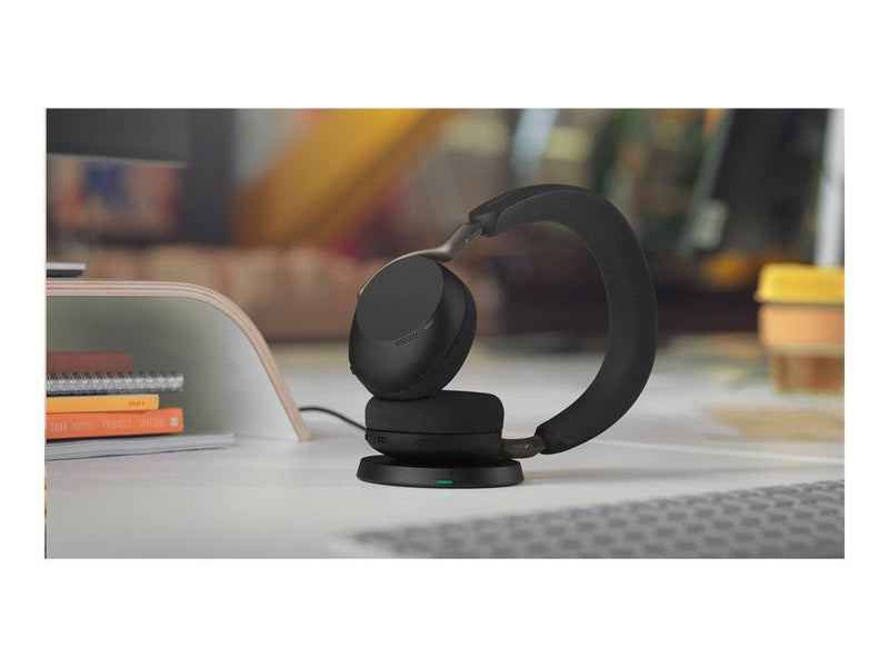 Jabra Evolve3 75 MS Link390c - Black (Incl. Wireless Charging Pad)