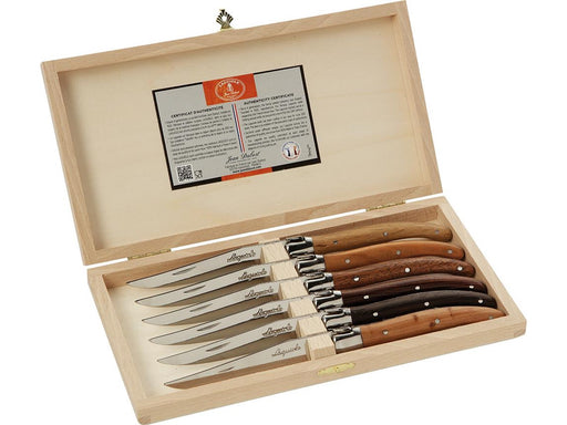 Jean Dubost Steakmesser Set - Holz - 6 Stück