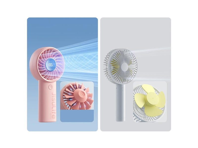 Jisulife Handheld Fan Life4 3600mAh Portable USB Fan - Pink