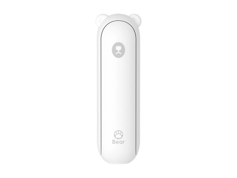 Jisulife Handheld Fan Life8 Mini Portable USB Fan with 2000mAh Power Bank and Flashlight - White