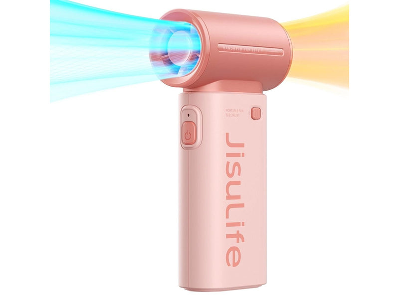 Jisulife Handheld Fan Life9 3600mAh Portable Mini Blower USB Fan - Pink