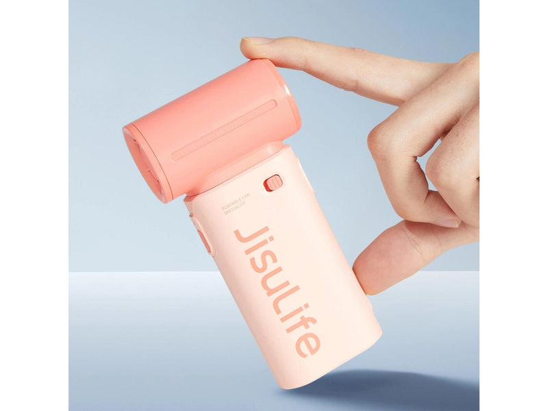 Jisulife Handheld Fan Life9 3600mAh Portable Mini Blower USB Fan - Pink