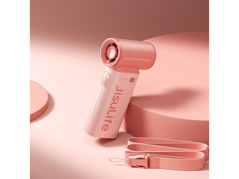 Jisulife Handheld Fan Life9 3600mAh Portable Mini Blower USB Fan - Pink