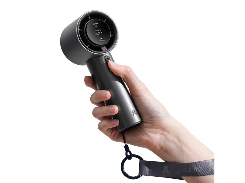 Jisulife Handheld Fan Pro1 S 5000mAh FA53PRO Mini Blower Portable USB Metal Fan - Dark Gray