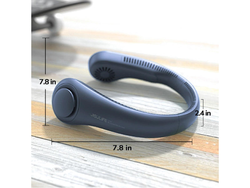 Jisulife Neck Fan 3 4000mAh Portable Neck Fan - Navy Blue