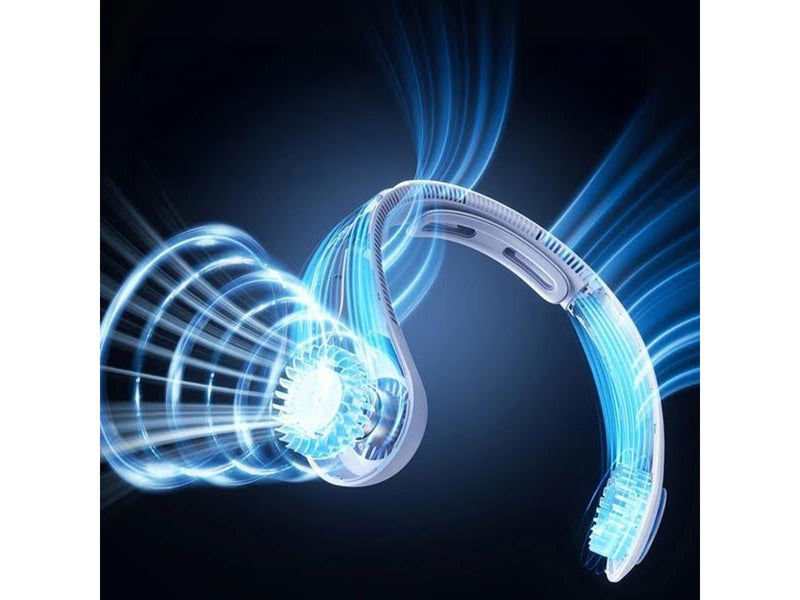 Jisulife Neck Fan 4 5000mAh Portable USB Neck Fan - Light Blue *DEMO*