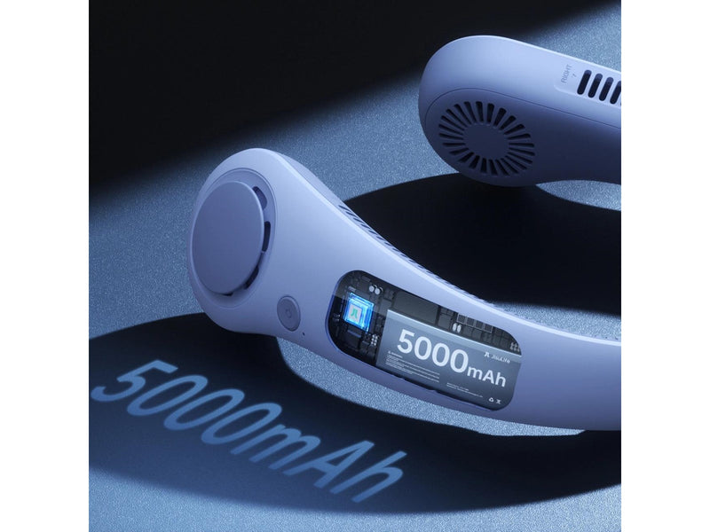 Jisulife Neck Fan 4 5000mAh Portable USB Neck Fan - Light Blue *DEMO*
