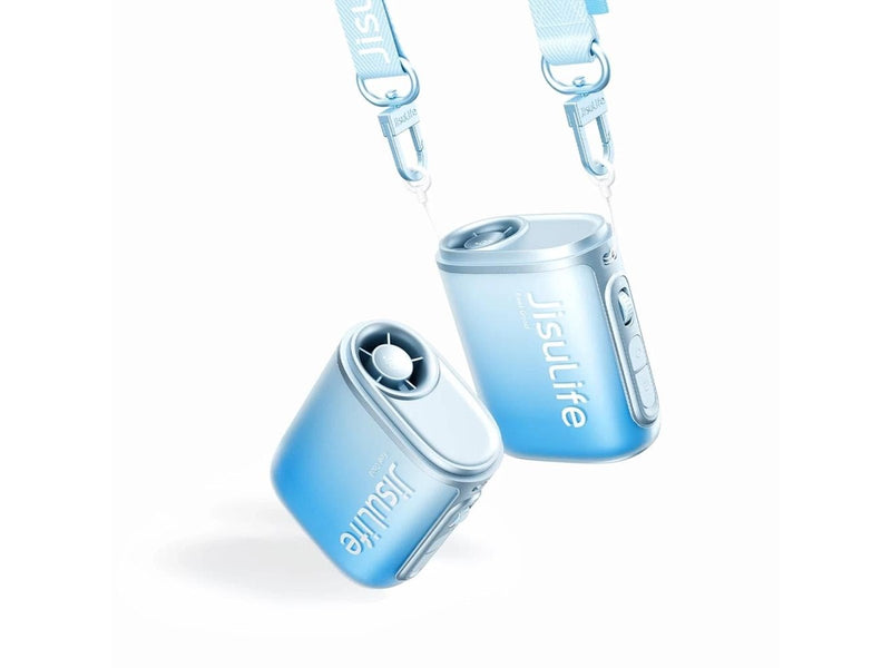 Jisulife Neck Fan 5 4500mAh Mini Fan with Lanyard - Blue
