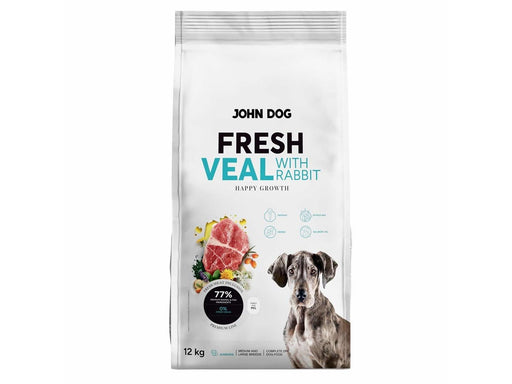 John Dog Fresh Junior Medium and large breeds - dry dog food - 12kg