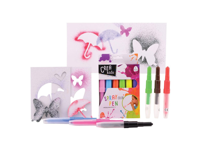 Johntoy Crea Kids Blow Pens 6 pcs