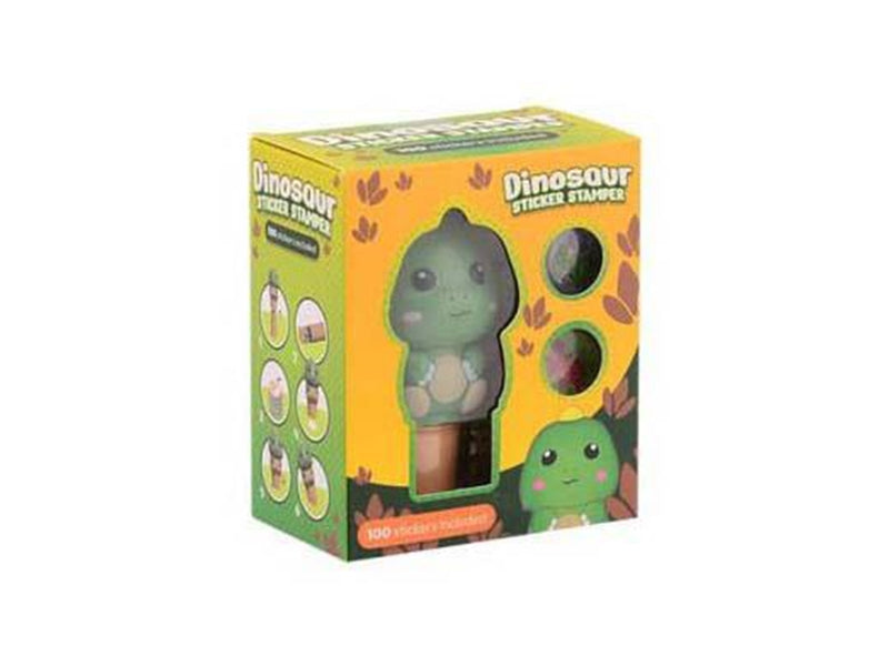 Johntoy Dinosaur Sticker Stamper 100 stickers in display