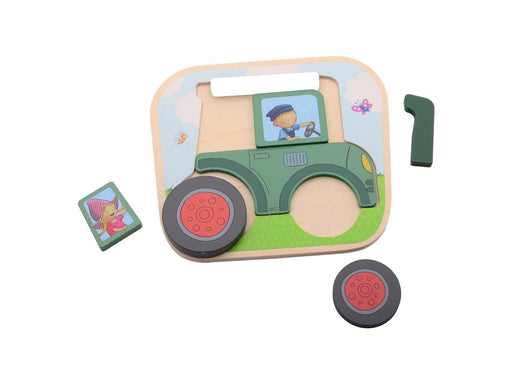 Johntoy Fien & Teun Wooden Tractor Puzzle