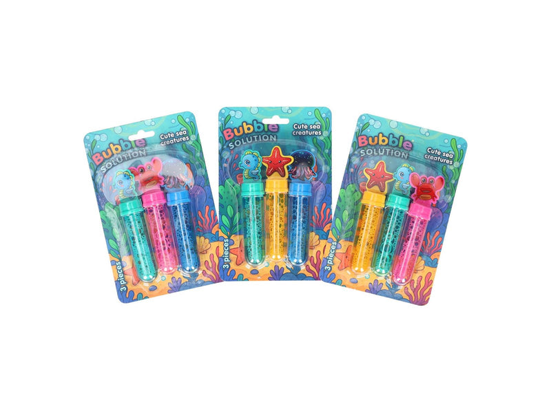 Johntoy Sea Animal Bubble Blower 3 pieces 35ml