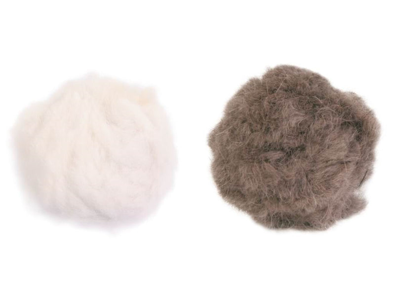 Jolly Paw Plüsch-Spielbälle mit Glöckchen & Katzenminze 3cm (2er-Pack)
