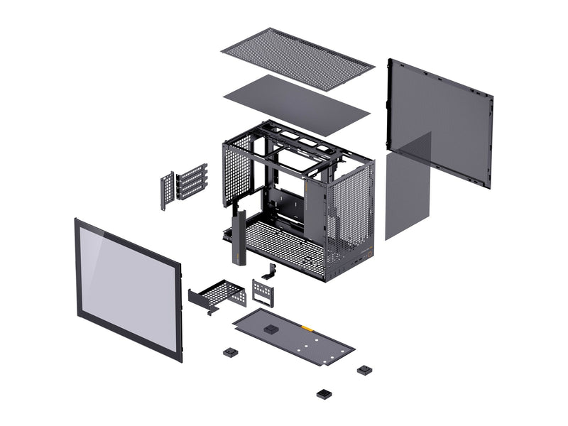 Jonsbo D32 PRO Black - Gehäuse - Miditower - Schwarz