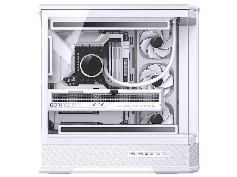 Jonsbo D400 Midi Tower ATX Tempered Glass - whit - Gehäuse
