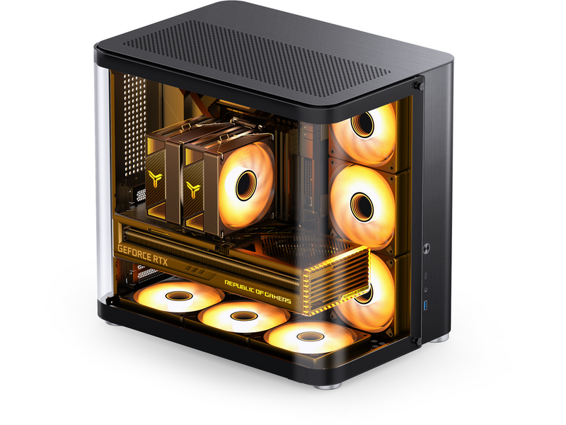 Jonsbo TK-2 2.0 - Black - Gehäuse - Miditower - Schwarz