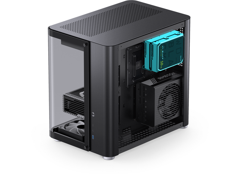 Jonsbo TK-2 2.0 - Black - Gehäuse - Miditower - Schwarz