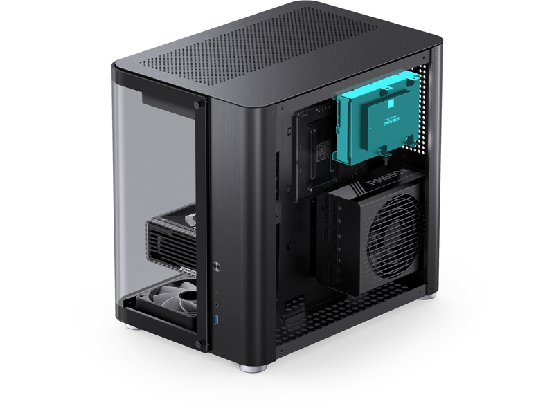 Jonsbo TK-2 2.0 - Black - Gehäuse - Miditower - Schwarz