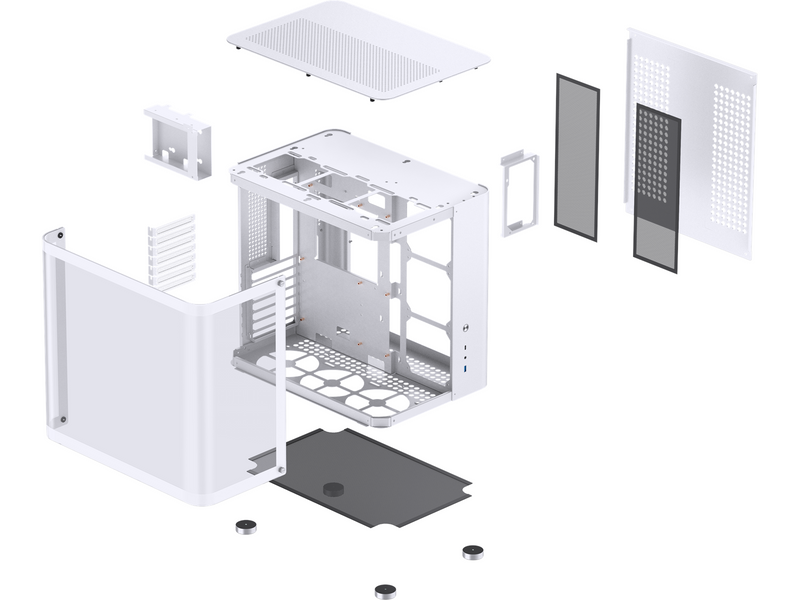 Jonsbo TK-2 2.0 - White - Gehäuse - Miditower - Weiß