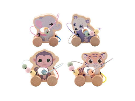 Jouéco The Wildies Wooden Animal with Bead Track