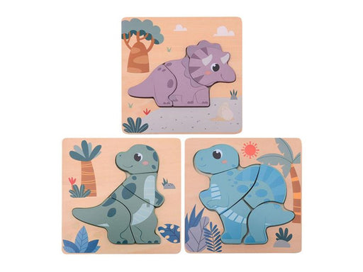 Jouéco Wooden Dino Puzzle Holz