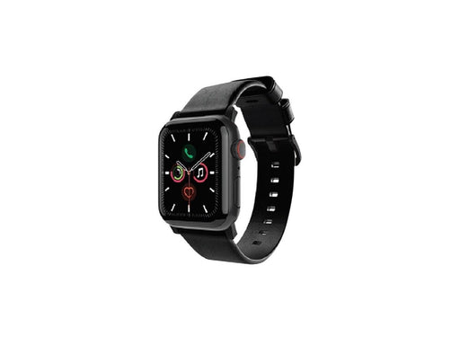 Journey Leather Band for Apple Watch 42/44/45mm - Black
