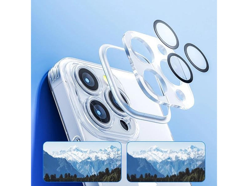 Joyroom  14Q Case Case iPhone 14 Plus Case Cover with Camera Cover Transparent (JR-14Q3 transparent)