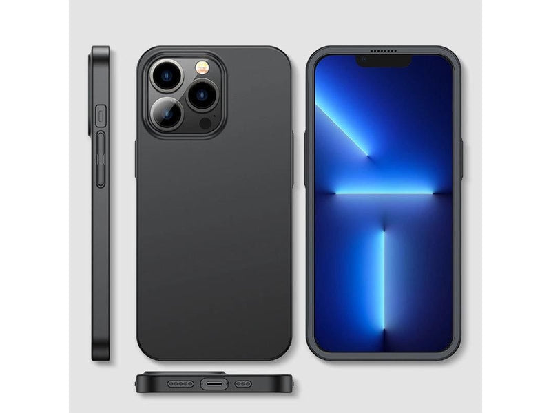 Joyroom 360 Full Case front and back cover for iPhone 13 Pro + tempered glass screen protector black (JR-BP935 black)