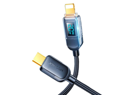 Joyroom A4 USB-C / Lightning Cable 20W 1.2m with display - black