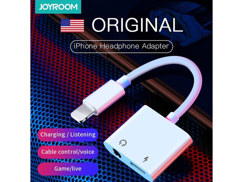 Joyroom Audio Adapter 3.5mm  S-Y104 (white)