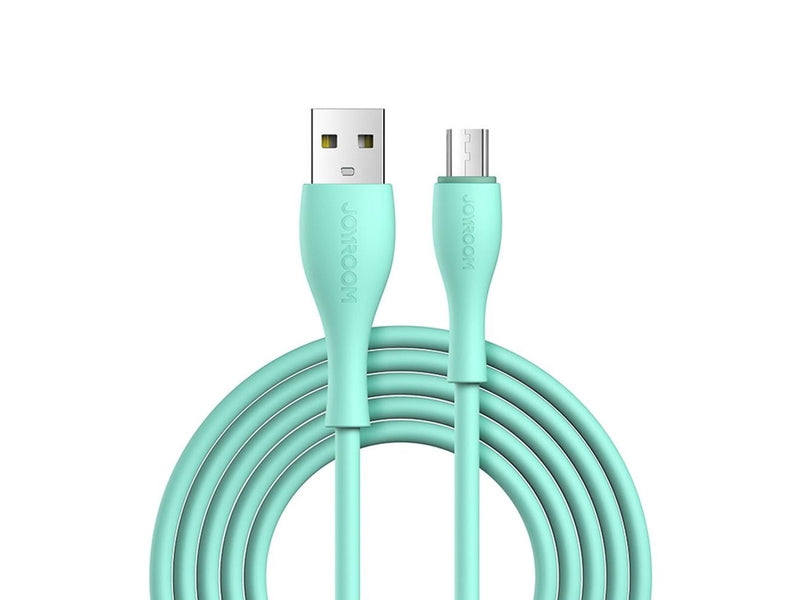 Joyroom Bowling Data Cable S-2030M8 USB-A / micro USB 3A 2m - green
