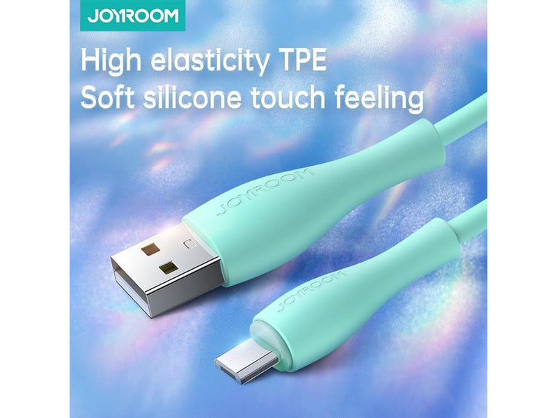 Joyroom Bowling Data Cable S-2030M8 USB-A / micro USB 3A 2m - green