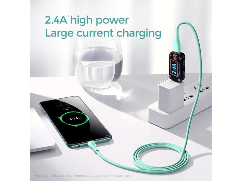 Joyroom Bowling Data Cable S-2030M8 USB-A / micro USB 3A 2m - green