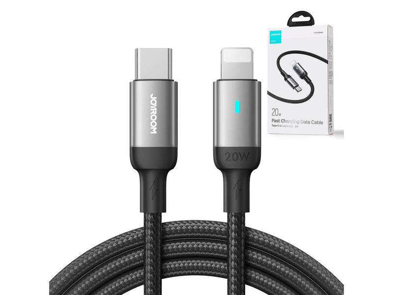 Joyroom Extraordinary Series A10 Lightning / USB-C PD 20W cable 1.2 m - black
