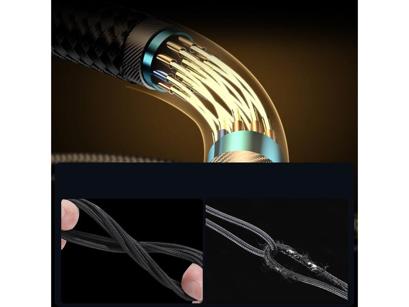 Joyroom Gaming Cable S-CC100A6 USB-C (angled) / USB-C (straight) 100W 1.2m - black