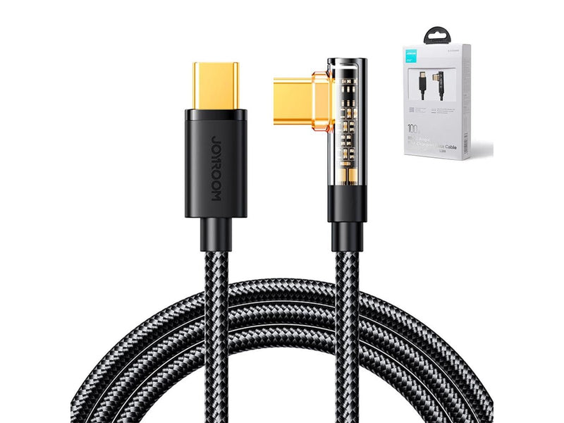 Joyroom Gaming Cable S-CC100A6 USB-C (angled) / USB-C (straight) 100W 1.2m - black