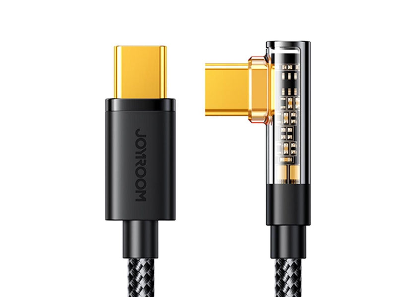 Joyroom Gaming Cable S-CC100A6 USB-C (angled) / USB-C (straight) 100W 1.2m - black