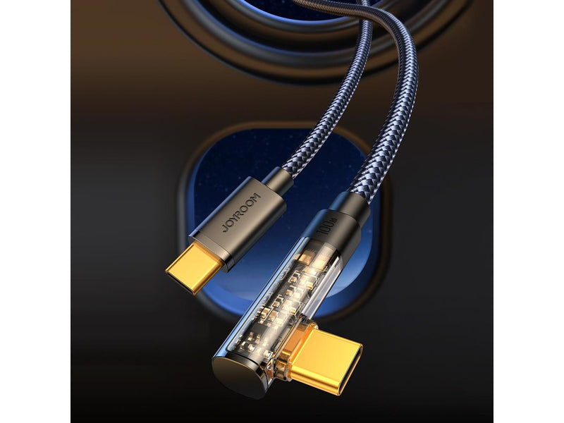 Joyroom Gaming Cable S-CC100A6 USB-C (angled) / USB-C (straight) 100W 1.2m - black