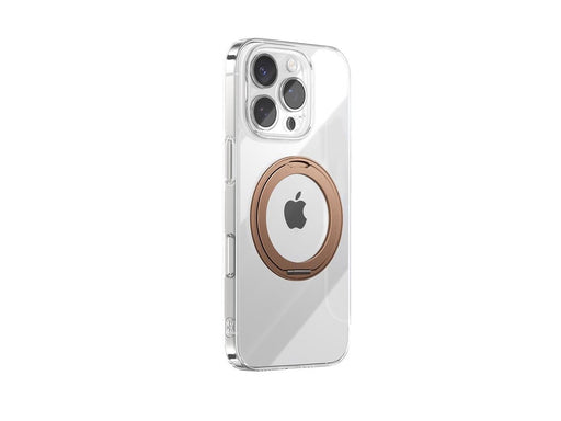 Joyroom  JR-16JL6 iPhone 16 Pro Ultra-Thin MagSafe Compatible Case with 360° Ring Stand - Gold