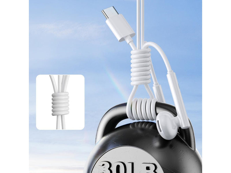 Joyroom JR-EC05 USB-C in-ear headphones - white