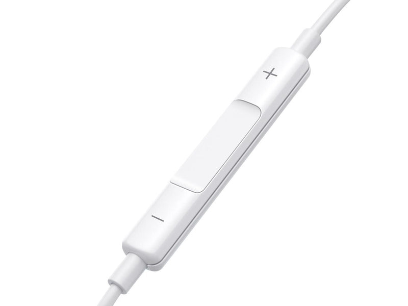 Joyroom JR-EW01 in-ear wired mini jack headphones with remote control - white