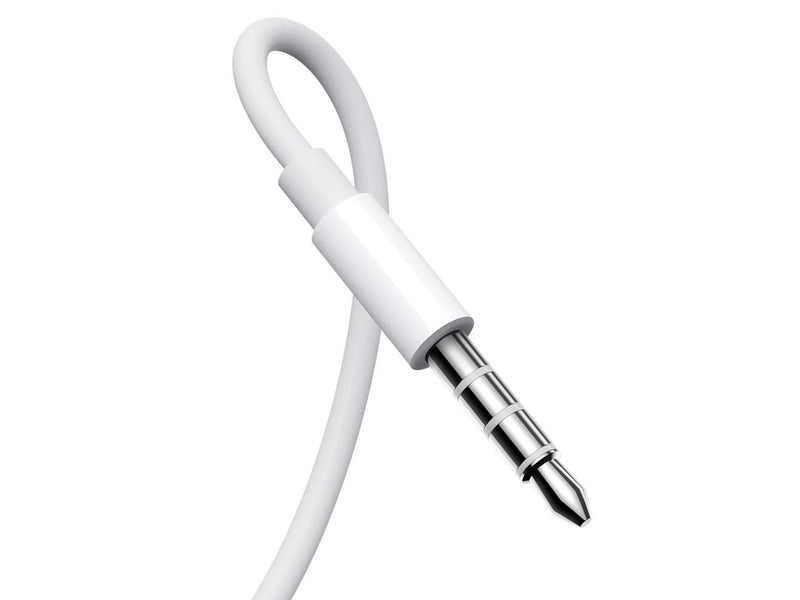 Joyroom JR-EW01 in-ear wired mini jack headphones with remote control - white