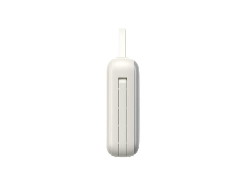 Joyroom JR-PBF27 10000mAh 22.5W Powerbank with Built-in USB-C and Lightning Cables - White - 10000 mAh